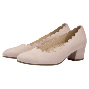 Gabor德国嘉步62221单鞋  水波纹鞋口皮包跟优雅单鞋