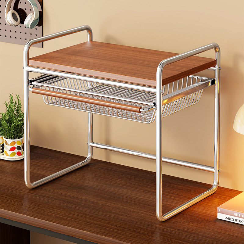 打印机置物架桌面办公架子桌上多层小型复印机支架工位文件收纳架