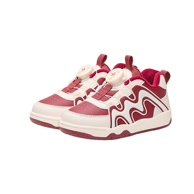 卡特兔儿童冬季加绒板鞋运动鞋暖