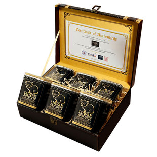 印尼原装进口猫屎咖啡豆爱图鲁瓦克麝香猫咖啡粉600g罐装礼盒送人