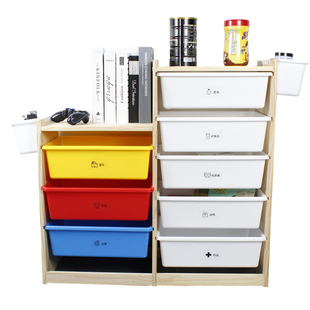 玩具收纳架家用收纳柜儿童房懒角落整理柜木制大容量家客厅置物架