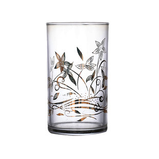 日本製 中古杯水晶杯绘金兰啤酒杯果汁杯子威士忌酒杯水杯1960s