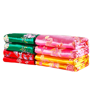 正品杭州丝绸婚庆被面被套结婚喜被 七彩织锦缎绸缎被罩 龙凤百子