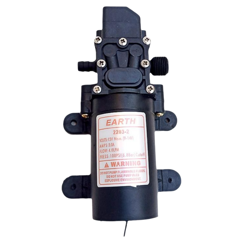 农用隔膜泵智能压力泵打药机12V高压力电动喷雾器水泵双核泵自吸