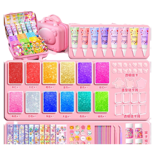 流沙咕卡砖贴纸奶油胶套装儿童玩具女孩古拉卡片姑估孤顾枯不库酷乌卡古卡古扎工具全套可爱咕咔砖块