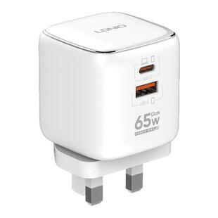 LDNIO充电器英标65W快速充电器pd快充头双口usb港版充电头英式插座usb多口充电器数据线套装便携旅游16充电器
