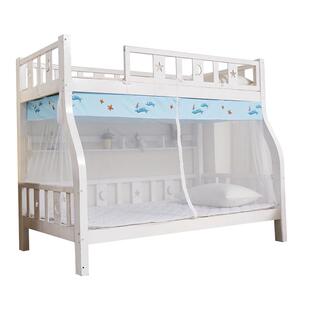 儿童上下铺梯形子母床蚊帐上下床1.2m高低1.5米家用双层床免安装