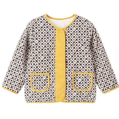 【商场同款】英氏女童外套秋冬保暖夹棉长袖外套新款儿童外套