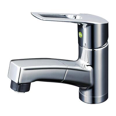 KVK原装进口KM8001TFEC-6面盆冷热抽拉式ECO节能水龙头单柄双控