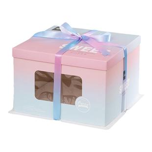 生日蛋糕盒厂家直销6八8十寸10 12 14寸16加厚双层纸蛋糕包装盒子