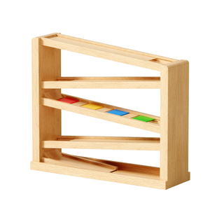 蒙氏视觉追踪器五合一目标滑轨车滚球轨道宝宝益智玩具趣味追视器