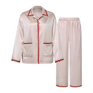 Not Just Pajama22姆米冬眠漂浮真丝睡衣女秋冬加绒款家居服套装