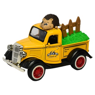 Q版仿真合金汽车模型声光回力儿童玩具警车救护车校车巴士公交车