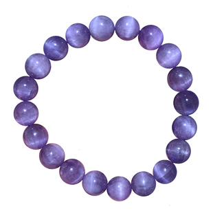 天然小颗粒紫蓝锂辉石手链冰种薰衣草水晶手串清新饰品礼物情侣款