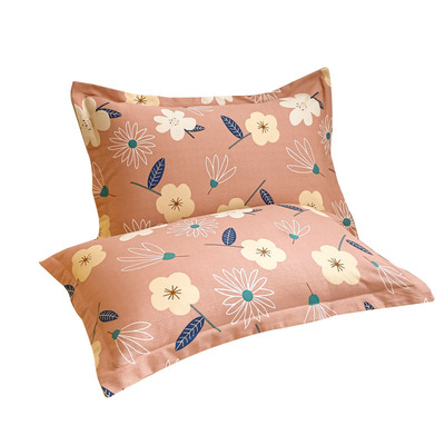 全棉加厚全棉磨毛枕套一对48*74