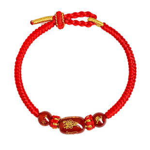 2026年2026马本命年手链红绳编织绳属马太岁手绳护身符男女护身符