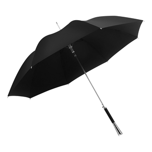高端轻奢雨伞长柄男士商务英伦碳纤维伞骨定制黑色直杆伞原创设计