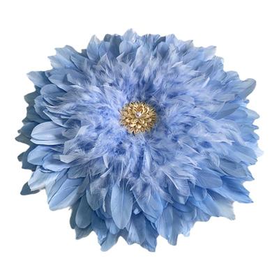 客厅背景墙小众羽毛装饰挂饰遮丑