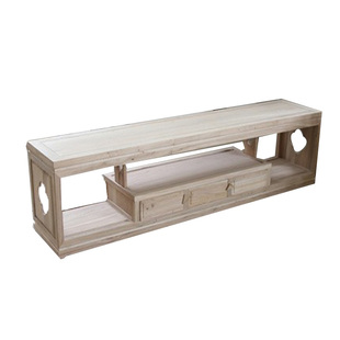 北方老榆木新中式实木沙发组合白坯客厅整装原木白茬白胚仿古家具