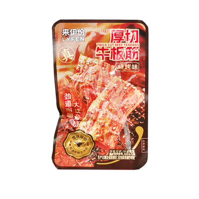 来伊份厚切牛板筋500g烧烤香辣