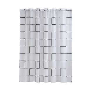 今然PEVA环保浴帘防水防霉加厚浴室隔断帘卫生间酒店干湿分离窗帘