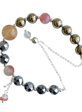 天然太赫兹黄铜矿手链