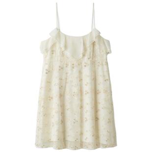 LILY BROWN2025秋冬新品CANDY水钻蕾丝荷叶边连衣裙LWFO254811