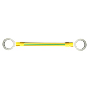 法兰静电跨接线6平方bvr阻燃黄绿双色连接线防静电桥架管道接地线