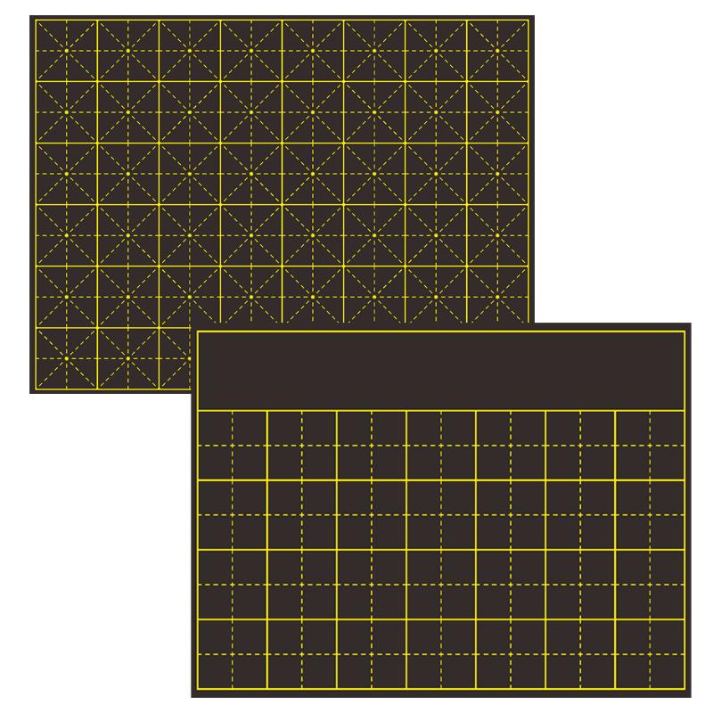 教学磁性书法田字格黑板贴可写整首七言古诗词句学生米字格练字展示评比软磁贴方口格磁铁可定做神宫格楷书格