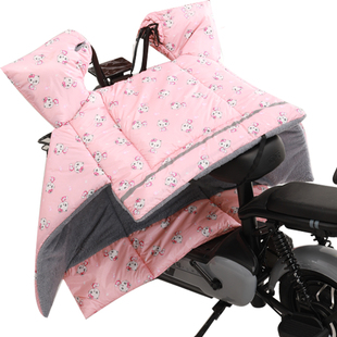 冬天加厚加绒挡风被小电动摩托电瓶自行车双面防水防寒冬季遮风罩