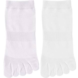 纯棉五指袜子女短袜夏季薄款分指头脚趾袜子防臭吸汗网眼女士棉袜