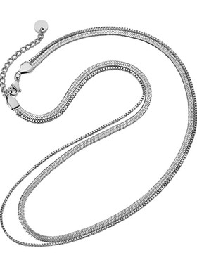 双层嘻哈小众设计轻奢百搭项链