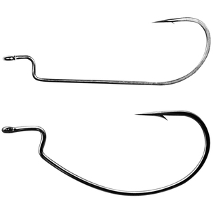 热路路亚微物迷你曲柄钩小鱼钩宽窄腹钩根鱼德州钓组倒钓钩WACKY