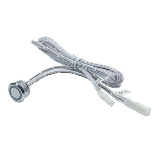 24V触摸感应开关12V无极调光床头按钮双触控衣橱柜led灯带感应器