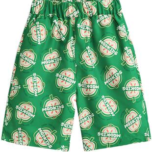 清仓MQD童装男童沙滩裤2025夏季夏威夷风水果儿童短裤休闲泳裤子