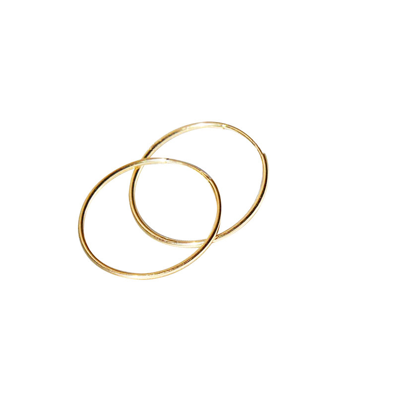 vf定制ins同款中号14k注金选耳圈