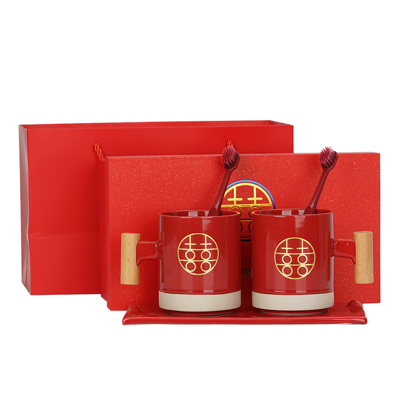 结婚刷牙杯情侣家用漱口杯洗漱杯