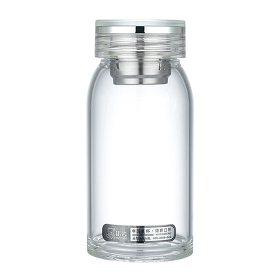 诺岩带盖便携高硼硅玻璃杯