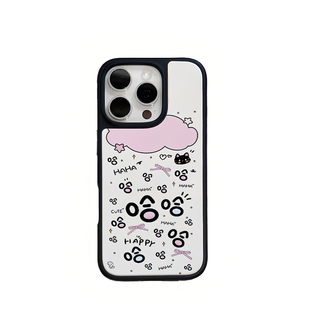 三掌柜的壳壳 哈哈哈哈哈 适用17promax手机壳iPhone16黑框15pro个性14promax高级13pro小众12可爱11超好看