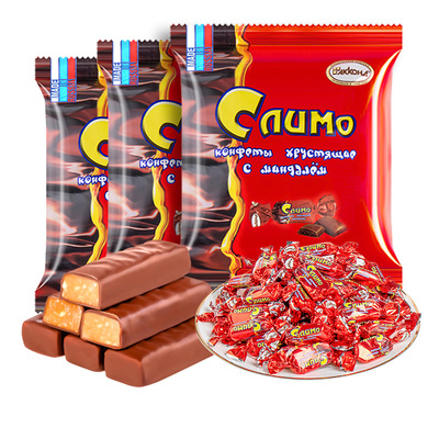 俄罗斯红皮糖糖原装进口糖果