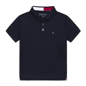 TOMMY童装2024夏季新品男童短袖T恤Polo衫儿童翻领网球运动上衣棉