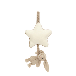 英国Jellycat害羞米色邦尼兔音乐拉铃兔子八音盒新生儿安抚床铃