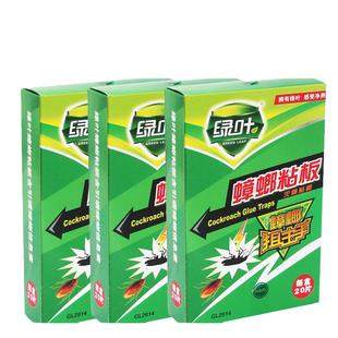 60张绿叶家用灭蟑板药蟑螂粘板杀灭蟑螂贴蟑螂屋粘捕板蟑螂贴包邮