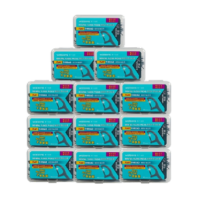 屈臣氏薄荷扁线牙线棒50支x12盒