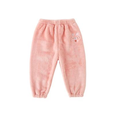 女童加绒睡裤法兰绒暖暖裤