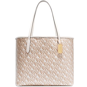 COACH/蔻驰奥莱女士经典标志交织文字印花CITY大容量托特包