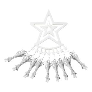 LED五角星流水瀑布灯圣诞节挂树拖尾流星户外庭院装饰遥控太阳能