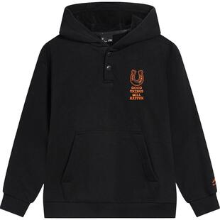 商场同款|李宁儿童连帽卫衣男童装女中大童春秋款春装上衣运动服