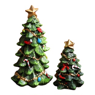 圣诞树桌面小装饰圣诞节日礼物氛围家居餐厅玄关橱窗装饰树脂摆件