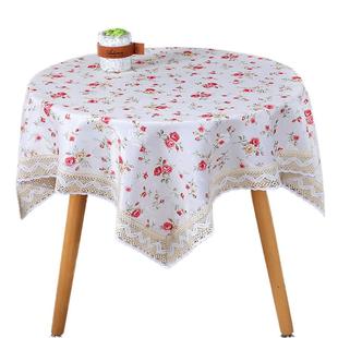 家用茶几桌布网红布艺小圆桌布餐桌台布长八仙桌子布床头柜正方形